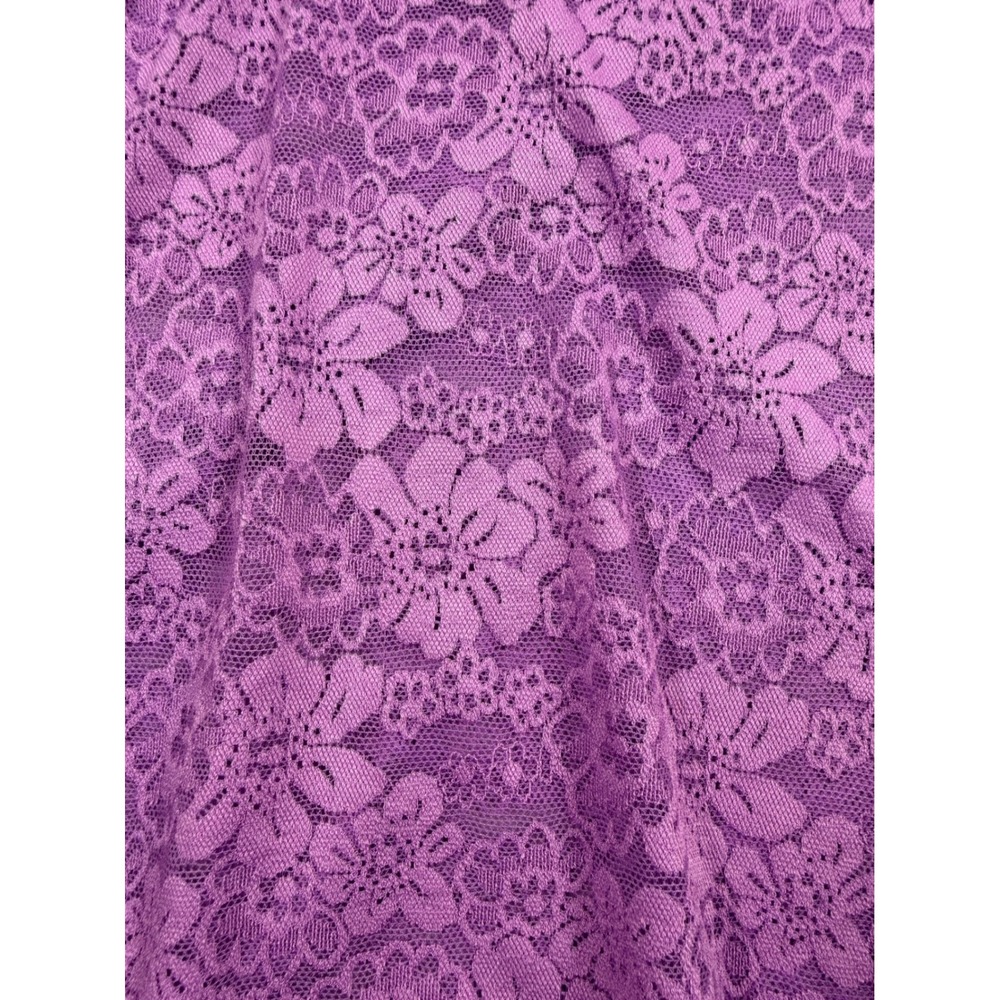 Victoria's Secret PINK Purple Floral Lace Camisole XXL Sheer Adjustable Strap - Picture 8 of 9